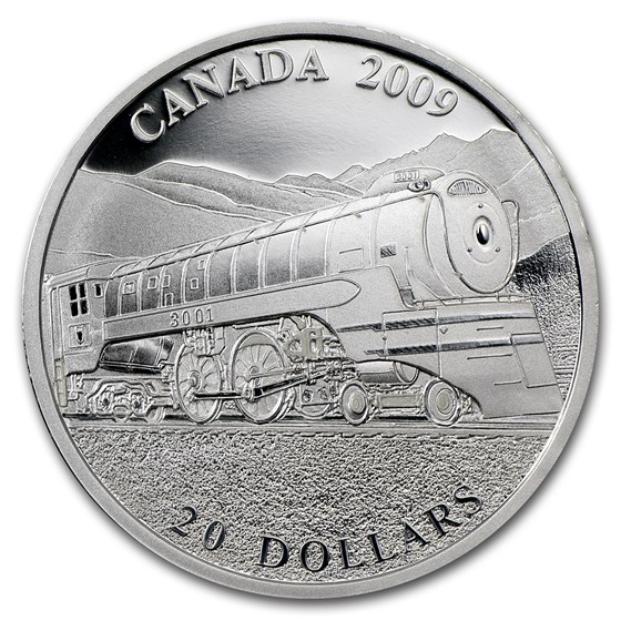 2009 Canada 1 oz Ag $20 Great Locomotives Jubilee (Capsule Only)