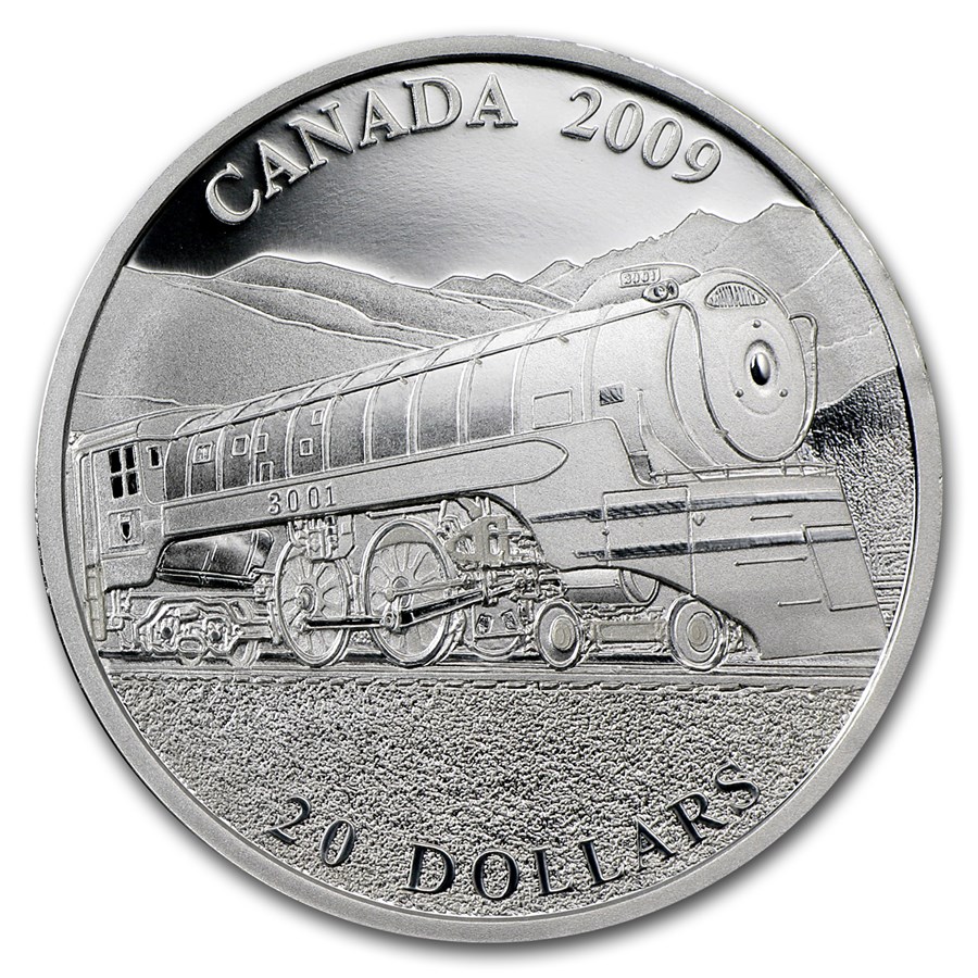 2009 Canada 1 oz Ag $20 Great Locomotives Jubilee (Capsule Only)