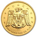 2009 Canada 1 oz Gold Maple BU (Vancouver Olympics, T'bird)