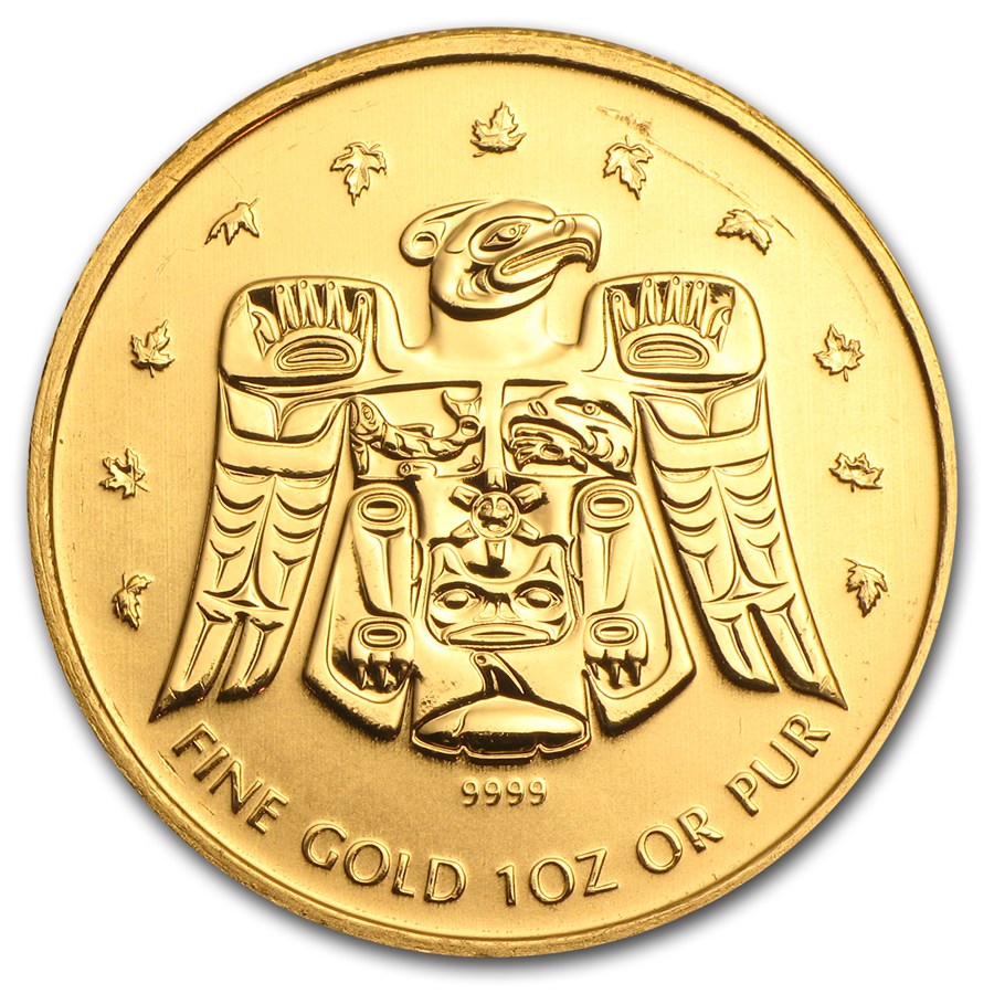 2009 Canada 1 oz Gold Maple BU (Vancouver Olympics, T'bird)