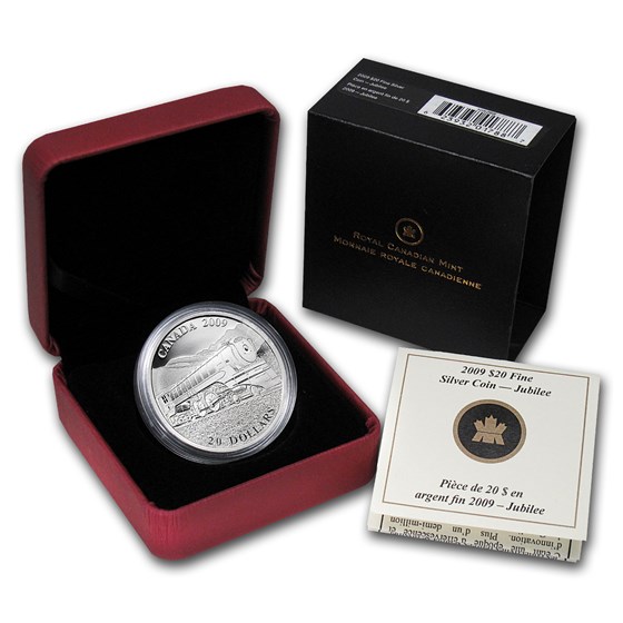 2009 Canada 1 oz Silver $20 Great Locomotives Jubilee 2009 Canada 1 oz Silver $20 Great Locomotives Jubilee