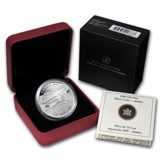 2009 Canada 1 oz Silver $20 Great Locomotives Jubilee