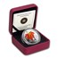 2009 Canada 1 oz Silver $20 Maple Leaf Crystal Raindrop (w/Box)