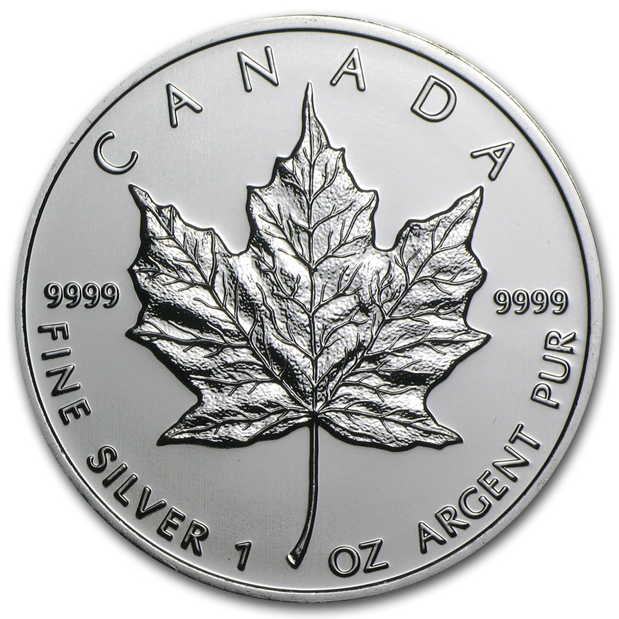 Buy 09 Canada 1 Oz Silver Maple Leaf Bu Apmex