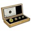 2009 Canada 4-Coin Proof Gold Maple Leaf Hologram Set (1.4 oz)