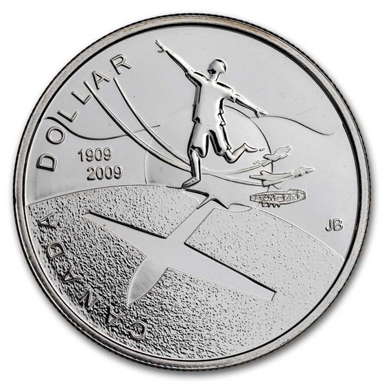 2009 Canada Silver Dollar BU (Centennial of Flight in Canada) 2009 Canada Silver Dollar BU (Centennial of Flight in Canada)