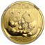 2009 China 1/10 oz Gold Panda MS-69 NGC