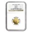 2009 China 1/10 oz Gold Panda MS-69 NGC