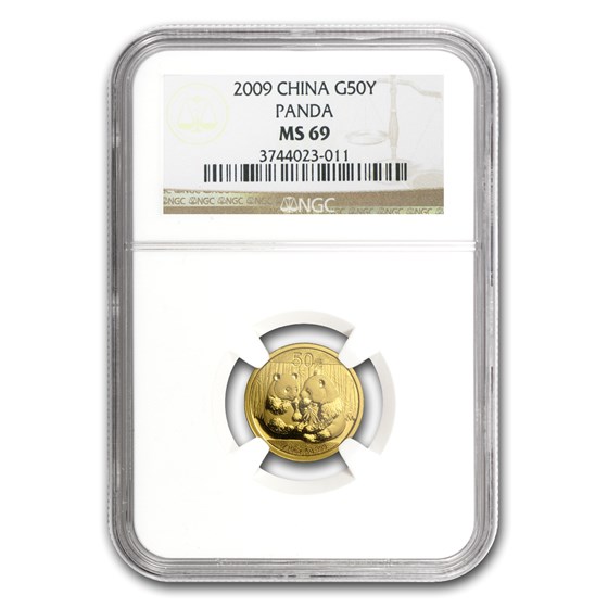2009 China 1/10 oz Gold Panda MS-69 NGC 2009 China 1/10 oz Gold Panda MS-69 NGC