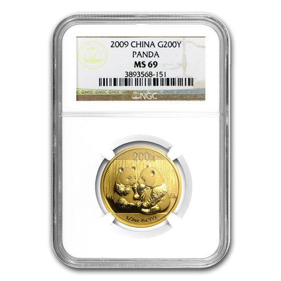 2009 China 1/2 oz Gold Panda MS-69 NGC 2009 China 1/2 oz Gold Panda MS-69 NGC