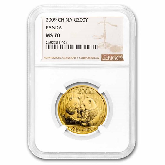 2009 China 1/2 oz Gold Panda MS-70 NGC 2009 China 1/2 oz Gold Panda MS-70 NGC