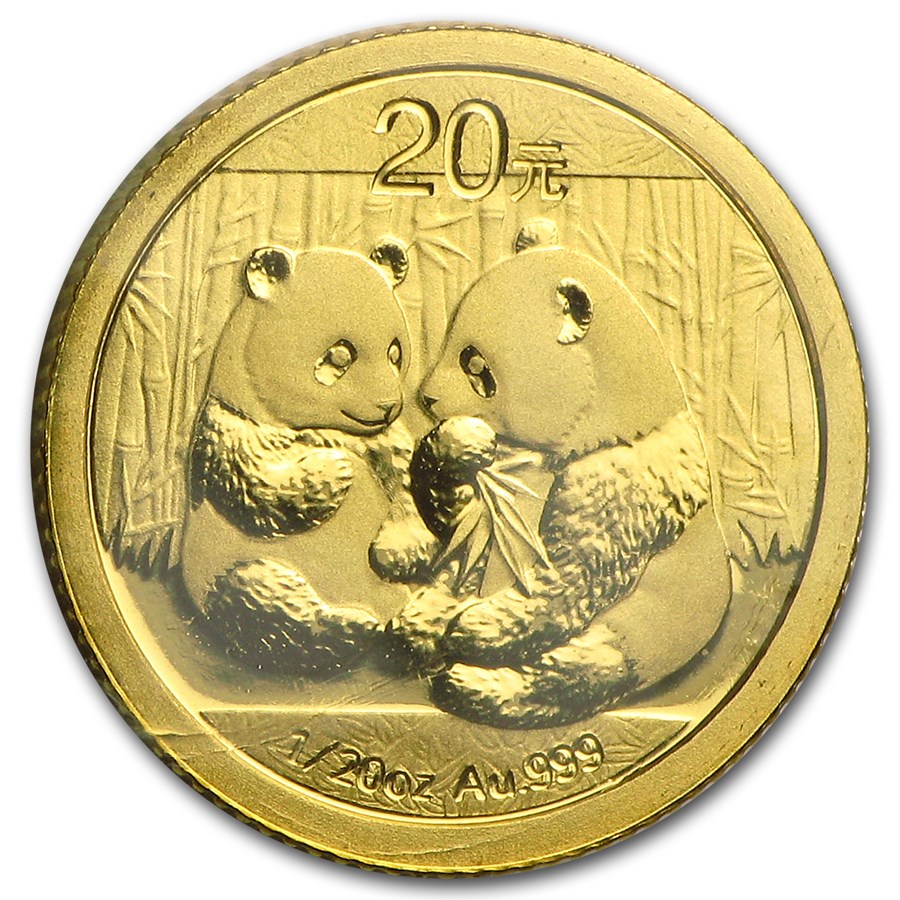 2009 China 1/20 oz Gold Panda BU (Sealed)
