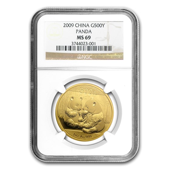 2009 China 1 oz Gold Panda MS-69 NGC 2009 China 1 oz Gold Panda MS-69 NGC
