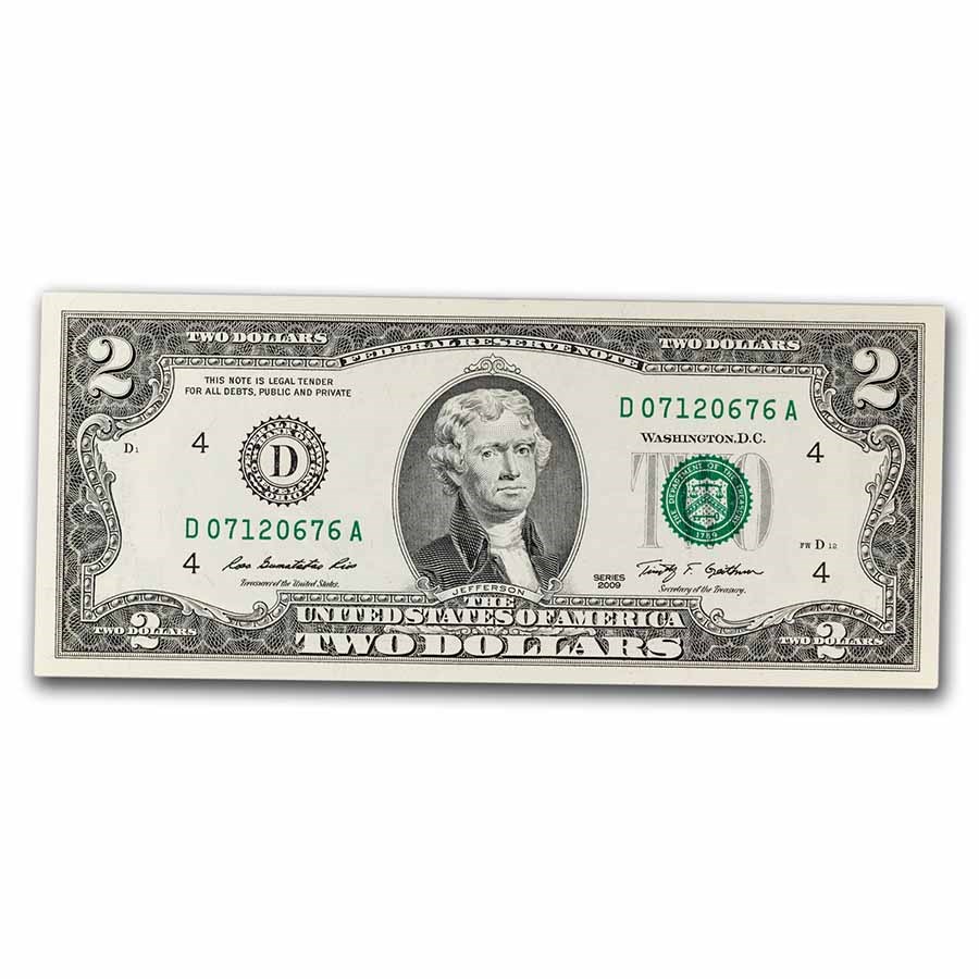 2009 (D-Cleveland) $2.00 FRN CU (Fr#1939-D)