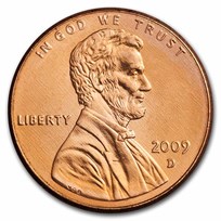 2009-D Lincoln Cent Birthplace BU (Red)