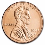 2009-D Lincoln Cent Formative Years 50-Coin Roll BU