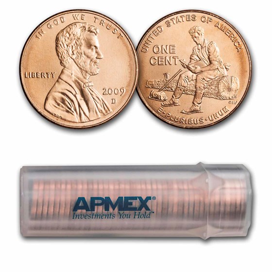 2009-D Lincoln Cent Formative Years 50-Coin Roll BU 2009-D Lincoln Cent Formative Years 50-Coin Roll BU