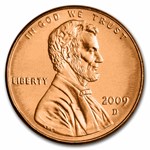 2009-D Lincoln Cent Professional Life BU (Red)