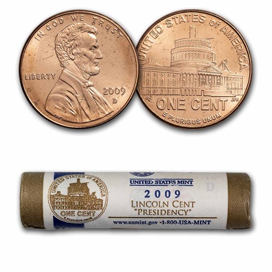 2009-D Lincoln Presidency Cent 50-Coin Mint Wrapped BU 2009-D Lincoln Presidency Cent 50-Coin Mint Wrapped BU