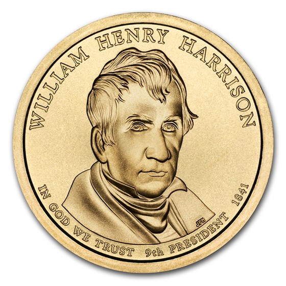 2009-D William Harrison Presidential Dollar BU