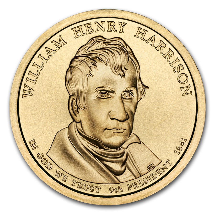 2009-D William Harrison Presidential Dollar BU