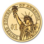 2009-D William Harrison Presidential Dollar BU