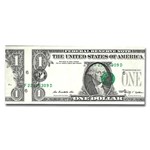 2009 (F-Atlanta) $1 FRN AU-58 PCGS (FR#3000-F) Misalignment Error