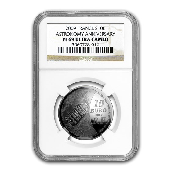 2009 France Silver €10 International Year of Astronomy PF-69 NGC 2009 France Silver €10 International Year of Astronomy PF-69 NGC