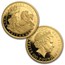 2009 GB 4-Coin Gold Britannia Proof Set (w/Box & COA)