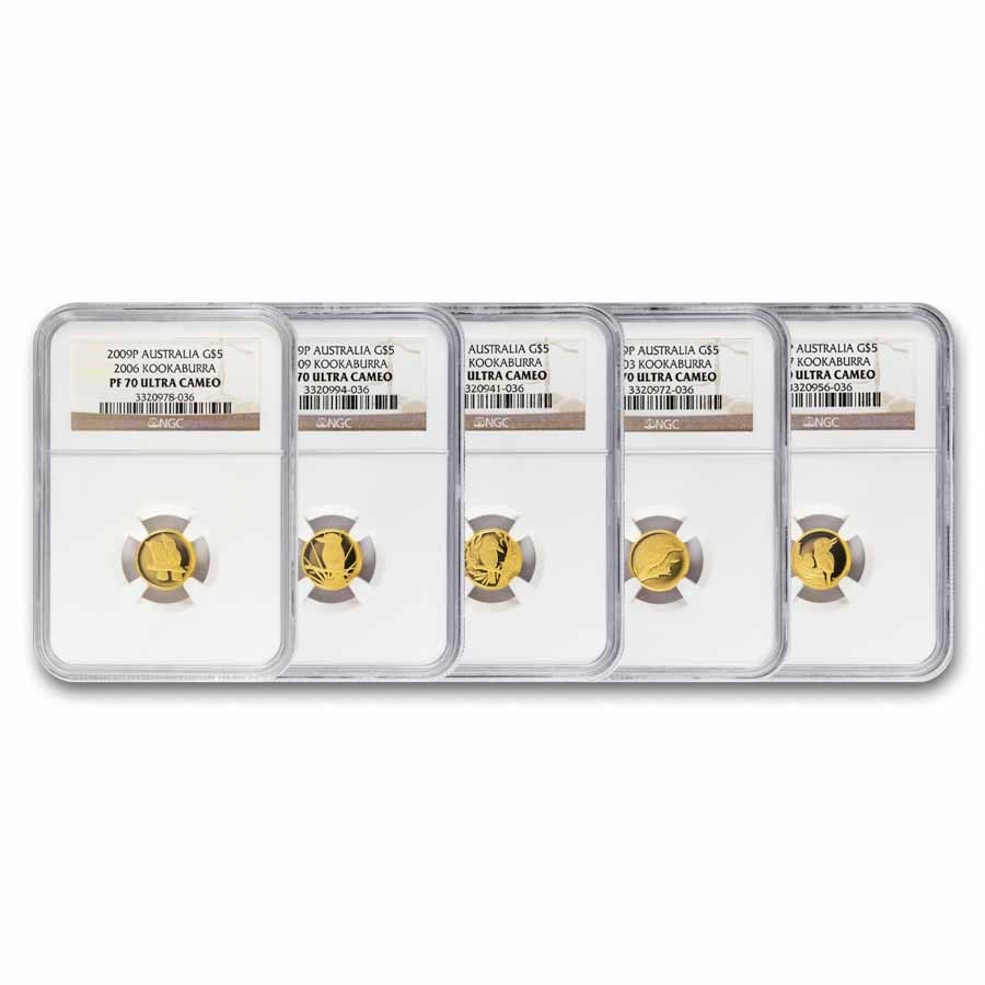 2009 Gold 20th Anniversary Kookaburra NGC PF-70 (Partial Set)