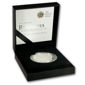 2009 Great Britain 1 oz Silver Britannia Proof (Chipped Capsule) 2009 Great Britain 1 oz Silver Britannia Proof (Chipped Capsule)
