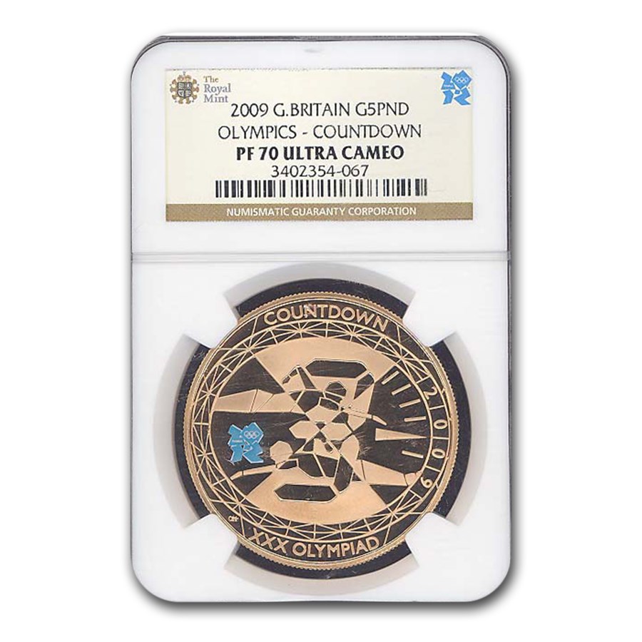 2009 Great Britain 5 Pounds Olympics Countdown PF-70 NGC (3)