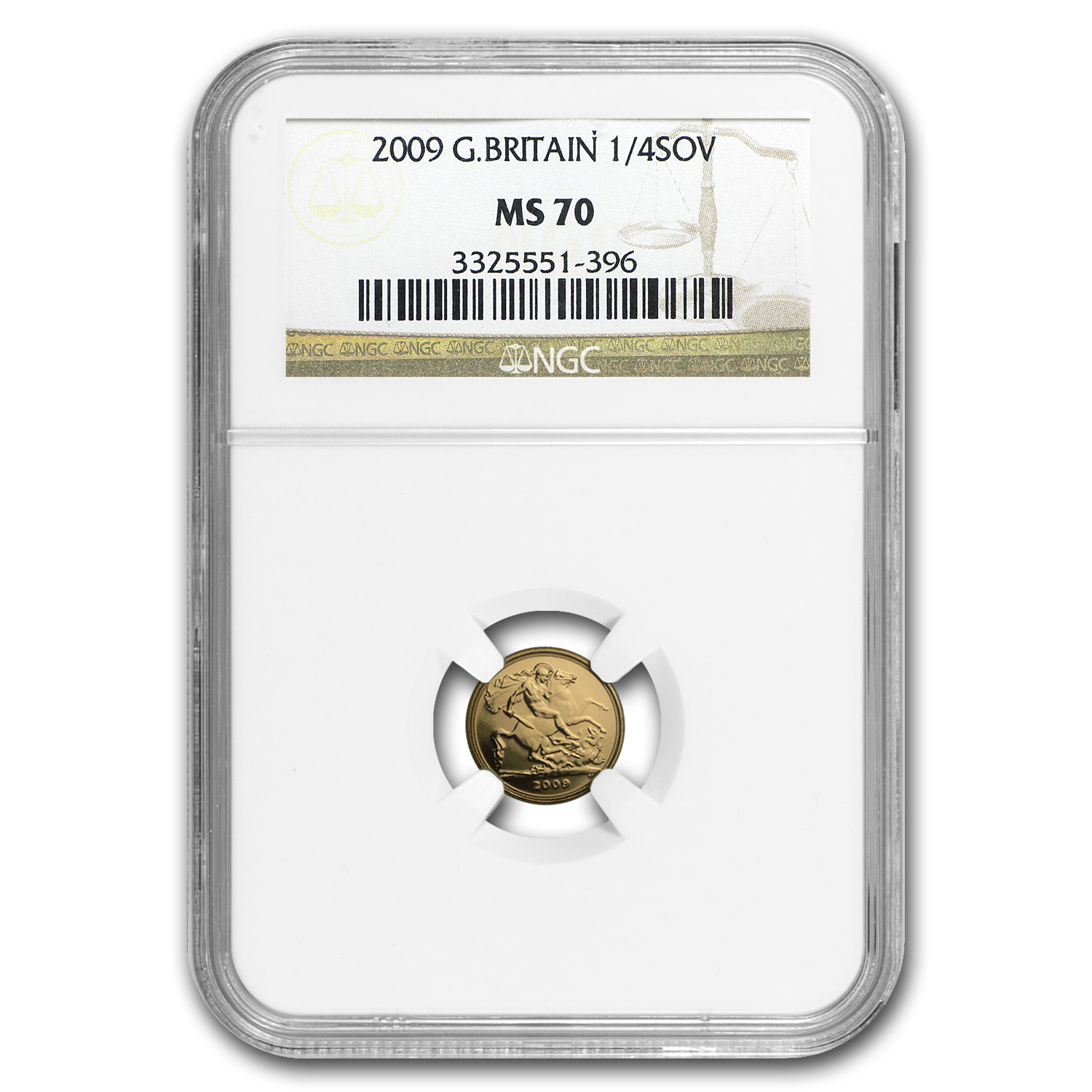 2009年 イギリス 1/4ソブリン MS70 NGC Buy 2009 Great Britain Gold 1/4 Sovereign MS-70 NGC | APMEX