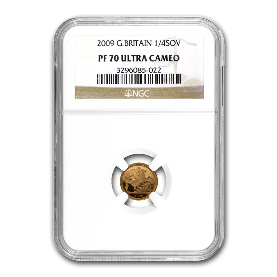 2009 Great Britain Gold 1/4 Sovereign PF-70 NGC