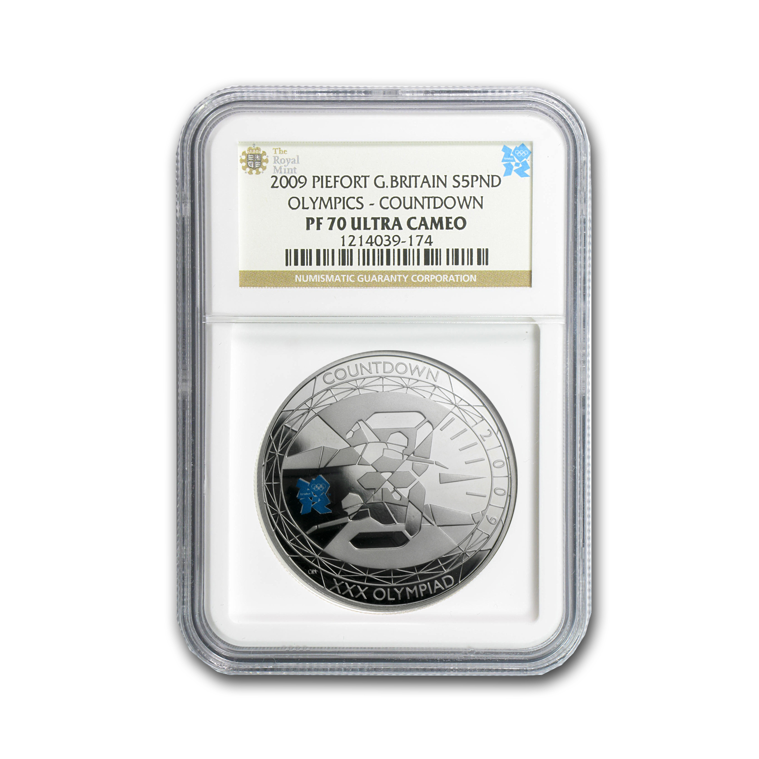 Buy 2009 Great Britain Silver Olympic Countdown PF-70 NGC