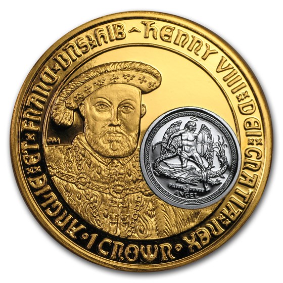 2009 IOM 1 oz Gold & 1/20 oz Platinum Henry VIII Proof (w/o Box)