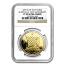 2009 Isle of Man Bi-Metallic Noble PF-69 NGC (15th Anniv)