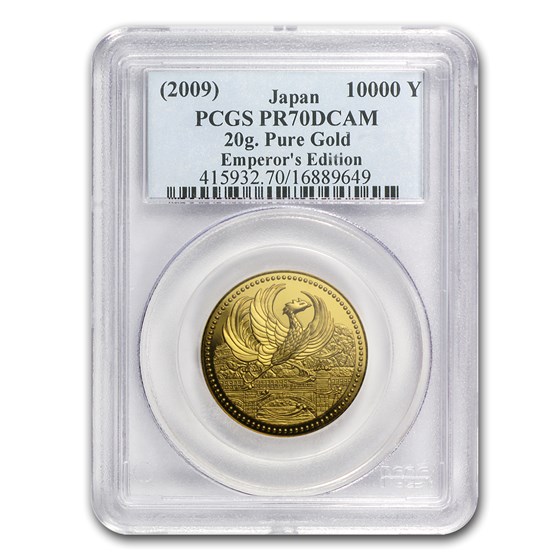 2009 Japan Gold 10K 20th Anniv Emperor's Enthronement PR-70 PCGS 2009 Japan Gold 10K 20th Anniv Emperor's Enthronement PR-70 PCGS
