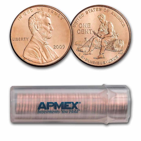 2009 Lincoln Cent Formative Years 50-Coin Roll BU 2009 Lincoln Cent Formative Years 50-Coin Roll BU