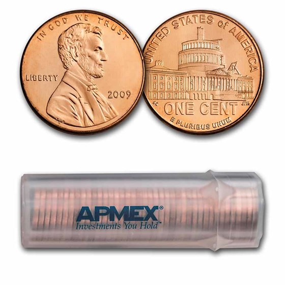 2009 Lincoln Cent Presidency 50-Coin Roll BU 2009 Lincoln Cent Presidency 50-Coin Roll BU