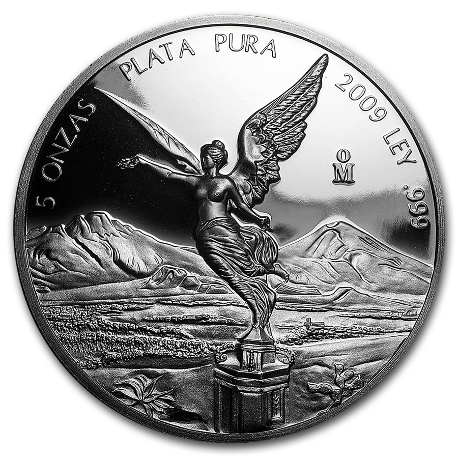 2009 Mexican 5 oz Silver Libertad Proof (In Capsule)