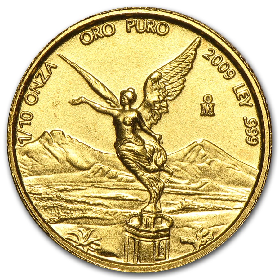 2009 Mexico 1/10 oz Gold Libertad BU