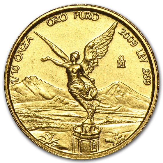 2009 Mexico 1/10 oz Gold Libertad BU 2009 Mexico 1/10 oz Gold Libertad BU