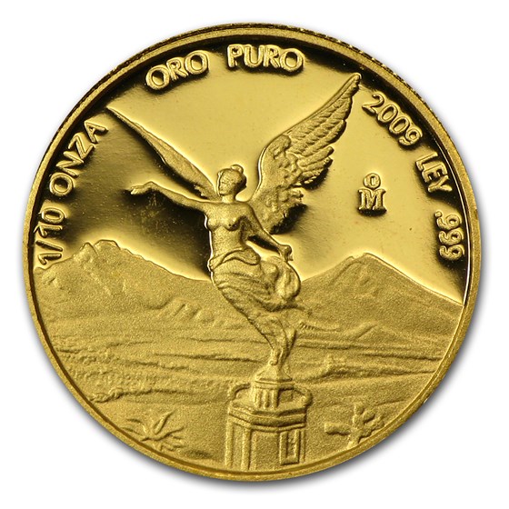 2009 Mexico 1/10 oz Proof Gold Libertad 2009 Mexico 1/10 oz Proof Gold Libertad