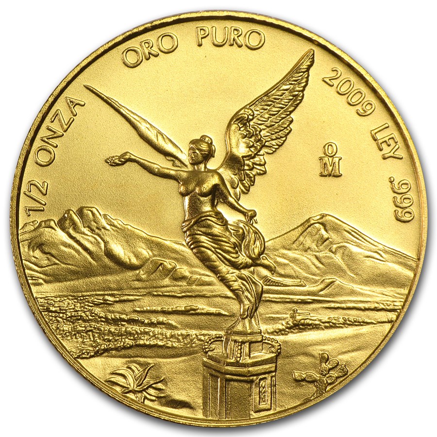 2009 Mexico 1/2 oz Gold Libertad BU