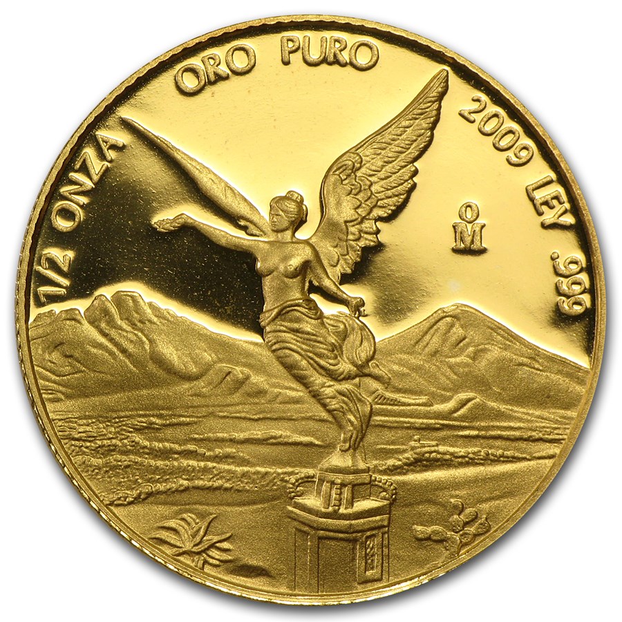 2009 Mexico 1/2 oz Proof Gold Libertad