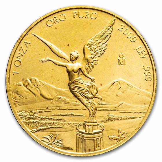 2009 Mexico 1 oz Gold Libertad BU (Abrasions) 2009 Mexico 1 oz Gold Libertad BU (Abrasions)