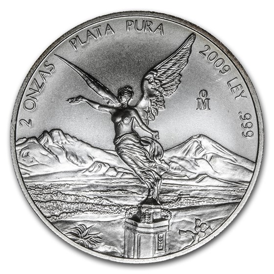 2009 Mexico 2 oz Silver Libertad BU 2009 Mexico 2 oz Silver Libertad BU