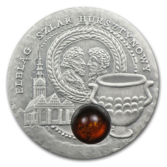 2009 Niue Silver $1 Amber Route Series Elblag 2009 Niue Silver $1 Amber Route Series Elblag
