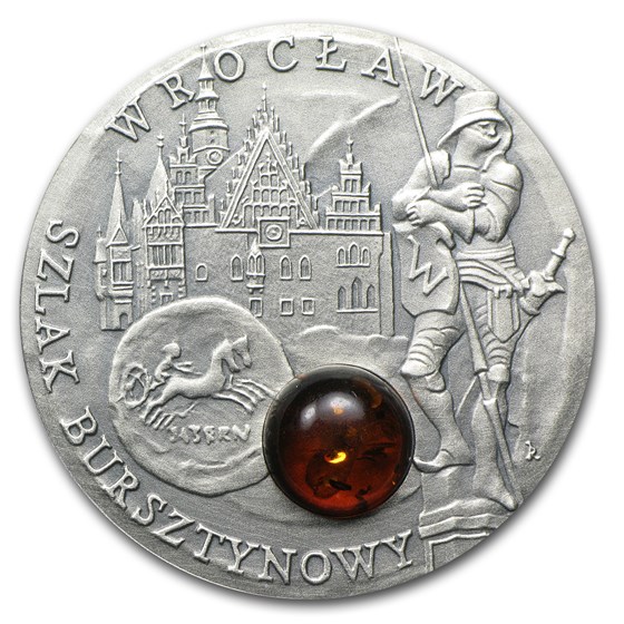 2009 Niue Silver $1 Amber Route Series Wroclaw 2009 Niue Silver $1 Amber Route Series Wroclaw